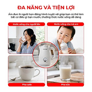  Ấm Siêu Tốc Nhiệt Kế Retro Fujiyama FK1810 1.8L – Inox 304 2 Lớp An Toàn – Hiển Thị Nhiệt Độ – Tự Ngắt Khi Sôi